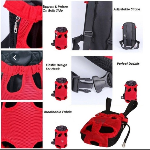 New, never used Small pet backpack small dog carrier for under 15 lbs. - Picture 3 of 9